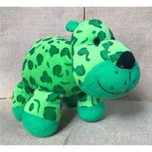 Pier 1 Green Cheetah Plush Stuffed Animal Toy Novelty Whimsical Fun Wild Cat